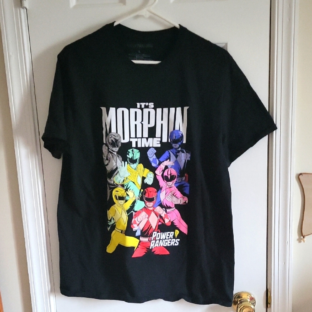Power Ranger Black Kids T-Shirt